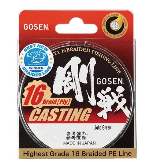 Шнур Gosen Casting 16 braid 150м Light Green