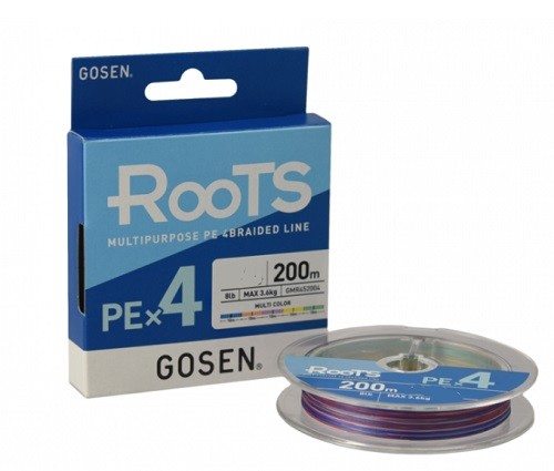 Шнур Gosen Roots Pe X4 Multi Color 200м