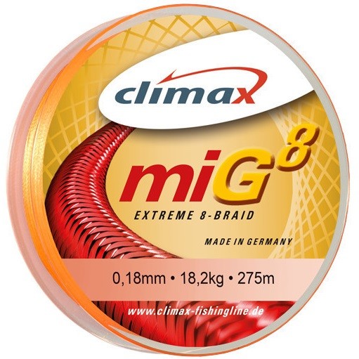 Шнур Climax Mig8 Braid 135m (Fluo-Orange) new2017