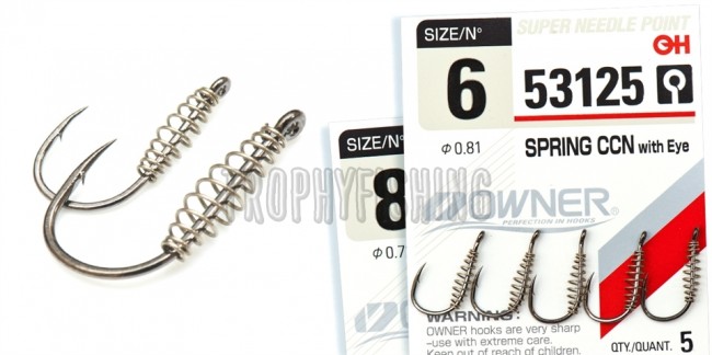 Крючок OWNER C'ultiva 53125 Spring CCN with Eye