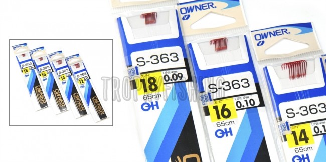 Крючок OWNER 50363 с поводком без петли 65см. CHIKA